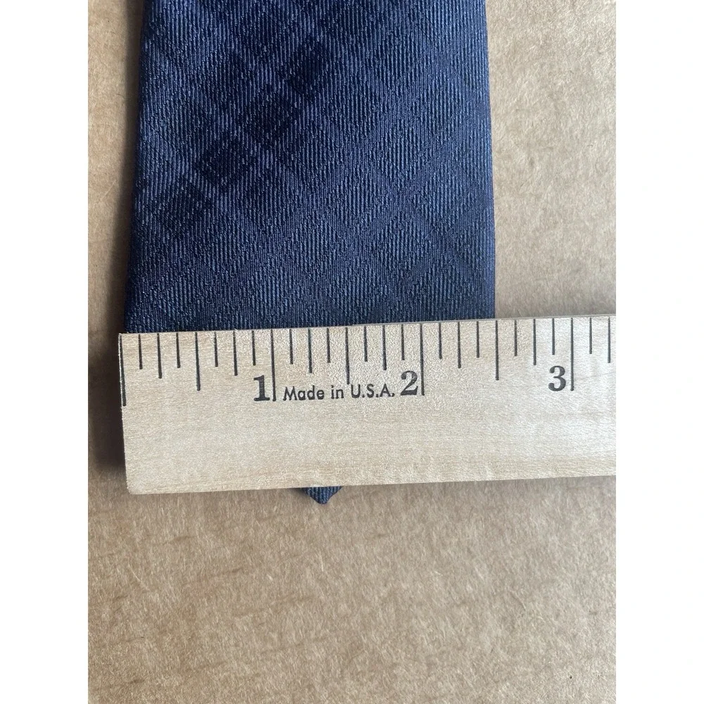 Theory 100% Italian Silk Necktie Tie Made In USA Roadster Blue Twill Weave‎